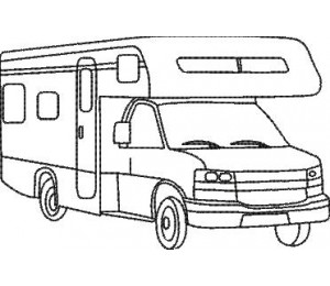 Stickdatei - Wohnmobil LineArt